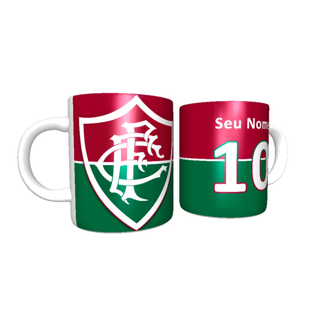 Canecas Personalizadas Porcelana Times Futebol Fluminense Shopee Brasil