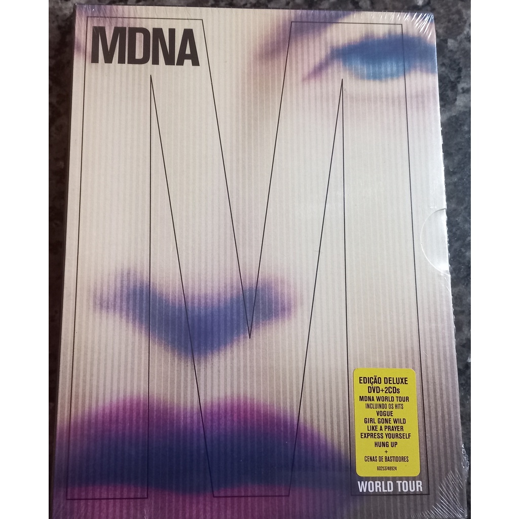 DVD CD DUPLO MADONNA MDNA WORLD TOUR DIGIPACK LUXO LACRADO