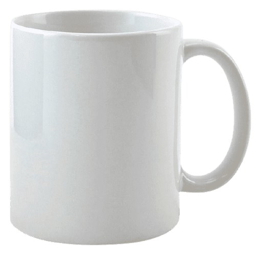 Caneca Branca Resinada 325ml IMPORTADA 1 Unidade Shopee Brasil