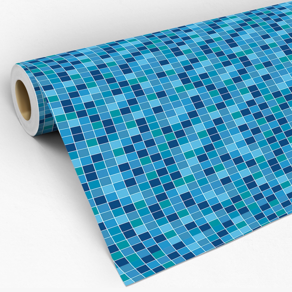 Papel de Parede Adesivo Lavável Pastilhas Azulejo Para Cozinha e