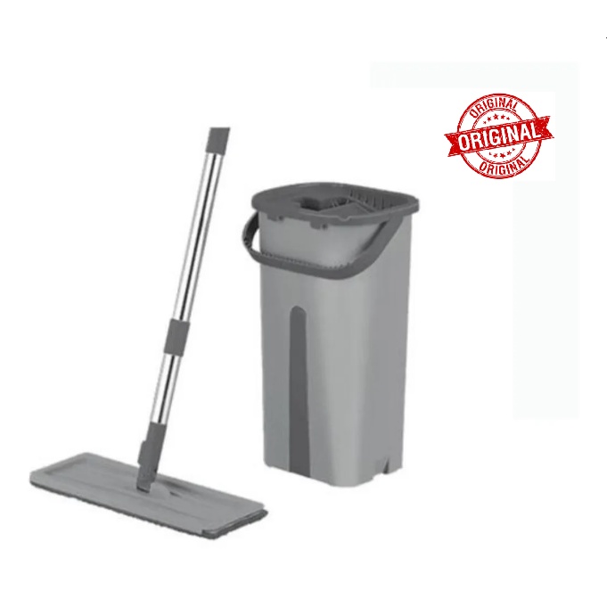 Mop Rapid Clean Rodo Magico Flat Balde Para Limpeza De Piso Shopee Brasil