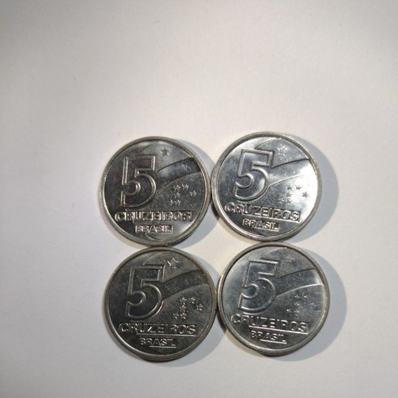 4 Moedas 5 Cruzeiros Raras E Antigas Shopee Brasil