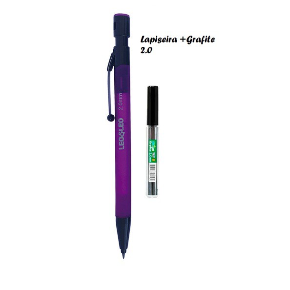 Lapiseira 2 0 Super Violeta Grafite Leo Leo Shopee Brasil