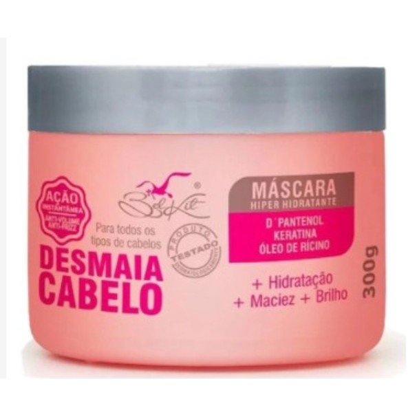 MÁSCARA CAPILAR DESMAIA CABELO BELKIT 300 G Shopee Brasil