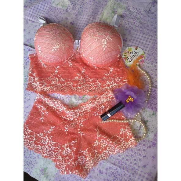 Conjunto Lingerie Zilook Renda Shopee Brasil