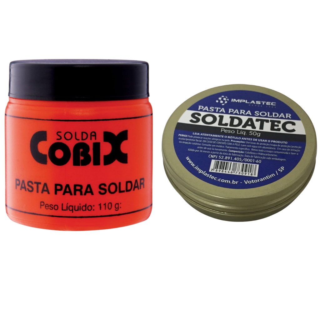 Pasta Para Soldar Cobix G E Pasta Soldatec Implastec G Shopee Brasil