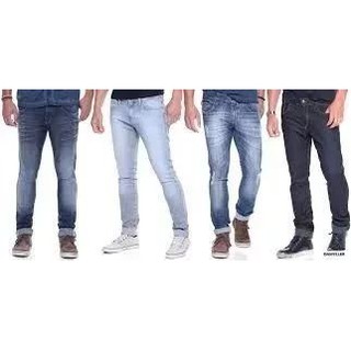 Kit Calca Jeans Masculina Elastano Lycra Varios Modelos Alta