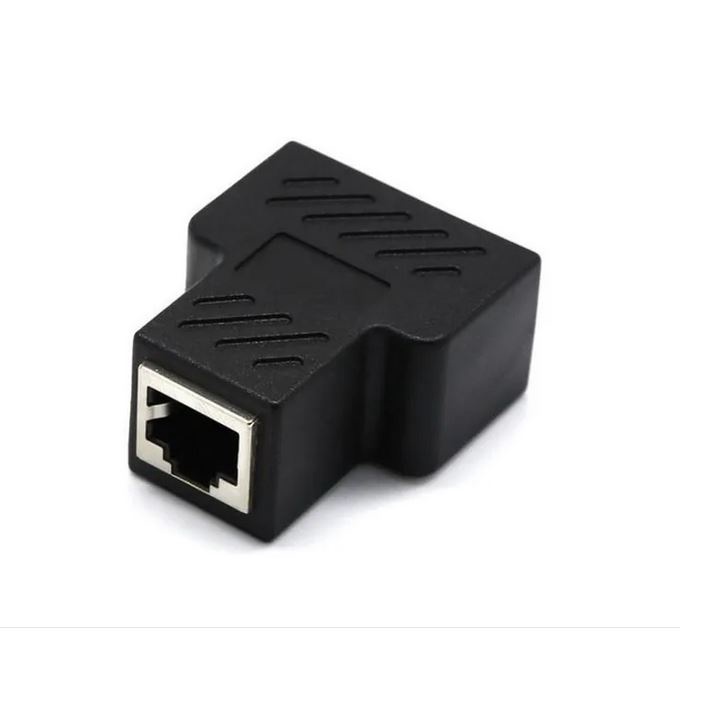 Conector Extensor Duplicador Rj Splitter Plug T Preto Shopee Brasil