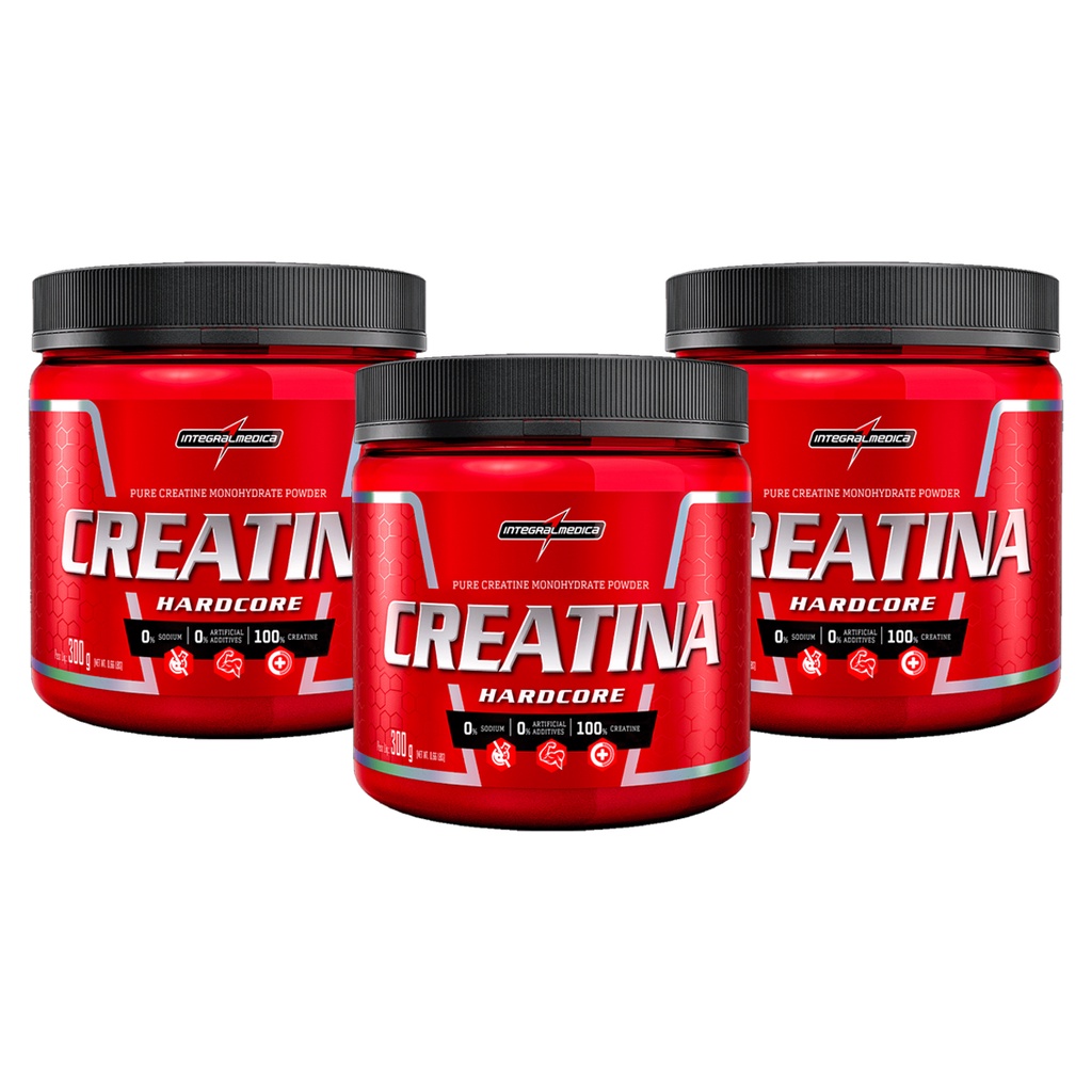 Kit X Creatina Hardcore G Integralmedica Shopee Brasil