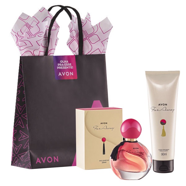 Kit Presente Far Away Avon Far Away Deo Parfum Ml Lo O Perfumada