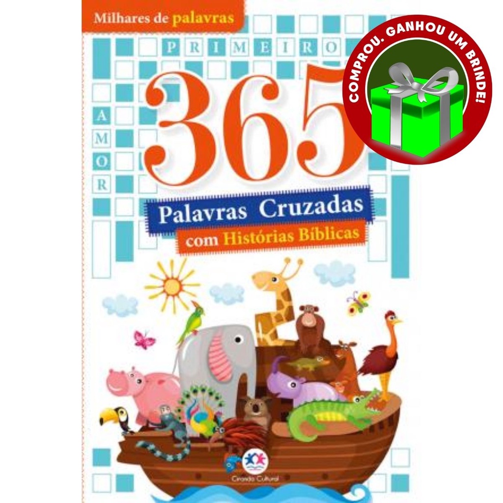 Livro 365 Palavras Cruzadas Histórias Bíblicas Ciranda