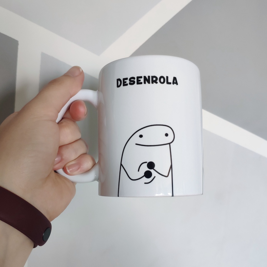 Caneca Personalizada Flork Desenrola Bate Toma Um Cafezinho Shopee