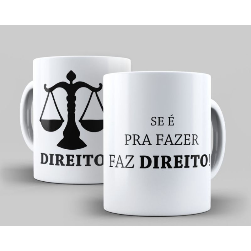 Caneca personalizada Profissão Direito Advogado Shopee Brasil