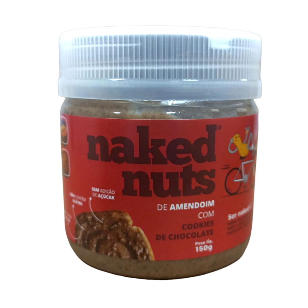 Naked Nuts De Amendoim Cookies De Chocolate G Shopee Brasil