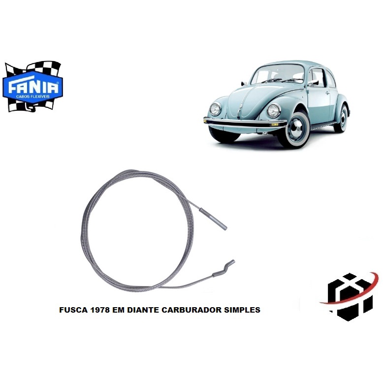 Cabo Acelerador Fusca Carburador Fania Shopee Brasil