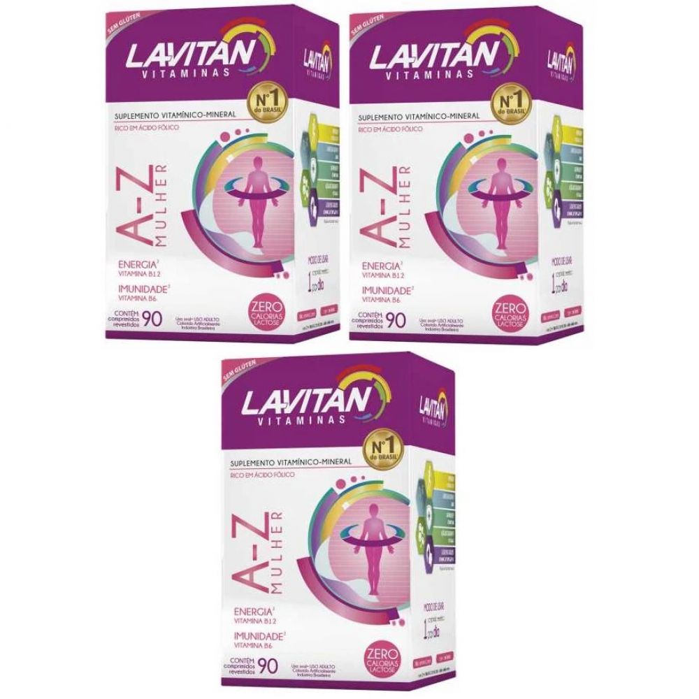 Kit Lavitan Cimed Az Mulher Comprimidos Cada Shopee Brasil