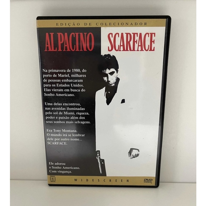 DVD Scarface Al Pacino Michelle Pfeiffer Shopee Brasil