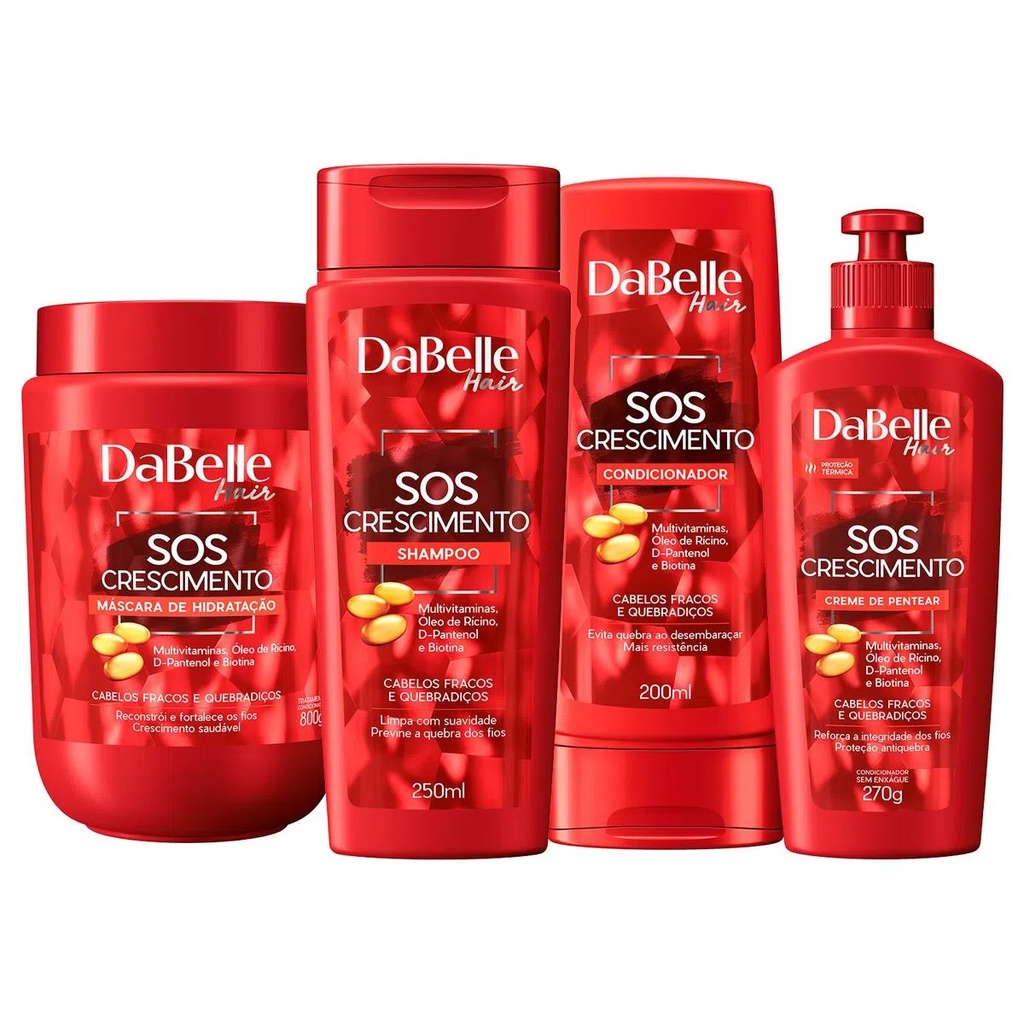 Kit Dabelle Hair Sos Crescimento Full Produtos Shopee Brasil