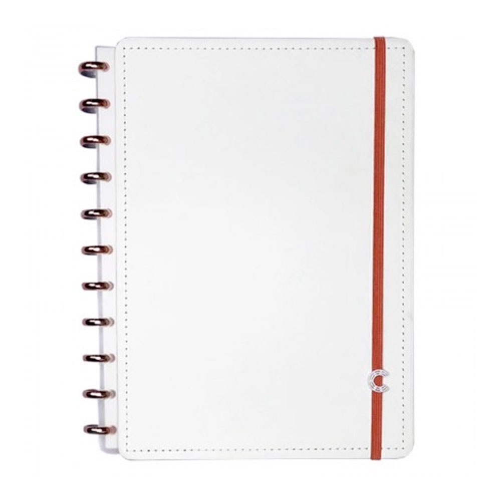 Caderno Inteligente Grande X Mm All White Folhas Shopee