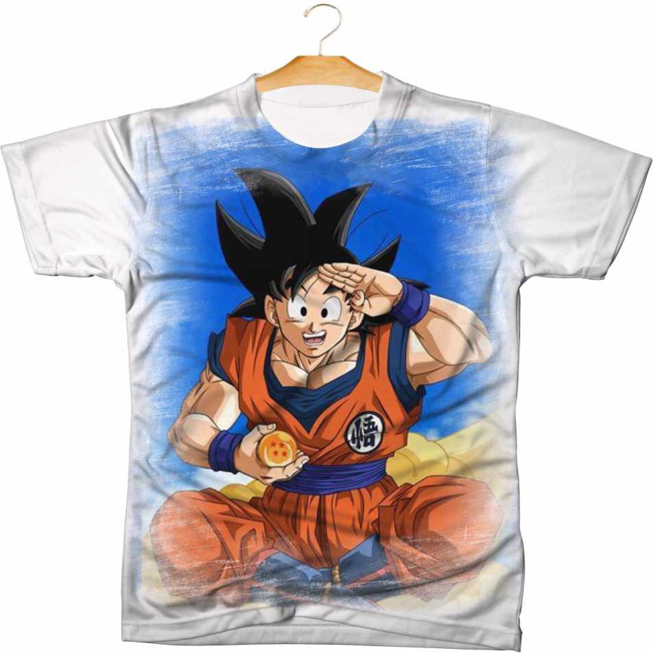 Camiseta Masculina Anime Dragon Ball Z Mang Infantil Adulto