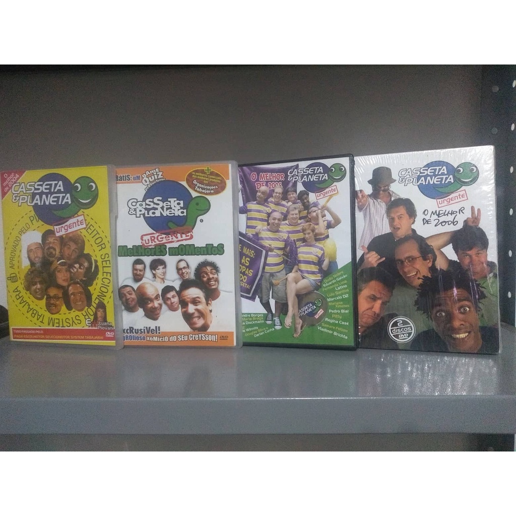 Lote De Dvds Casseta E Planeta Originais Shopee Brasil