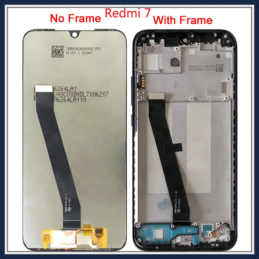 Lcd Para Xiaomi Redmi 7 7 Display Tela Touch Frontal Aro Completo