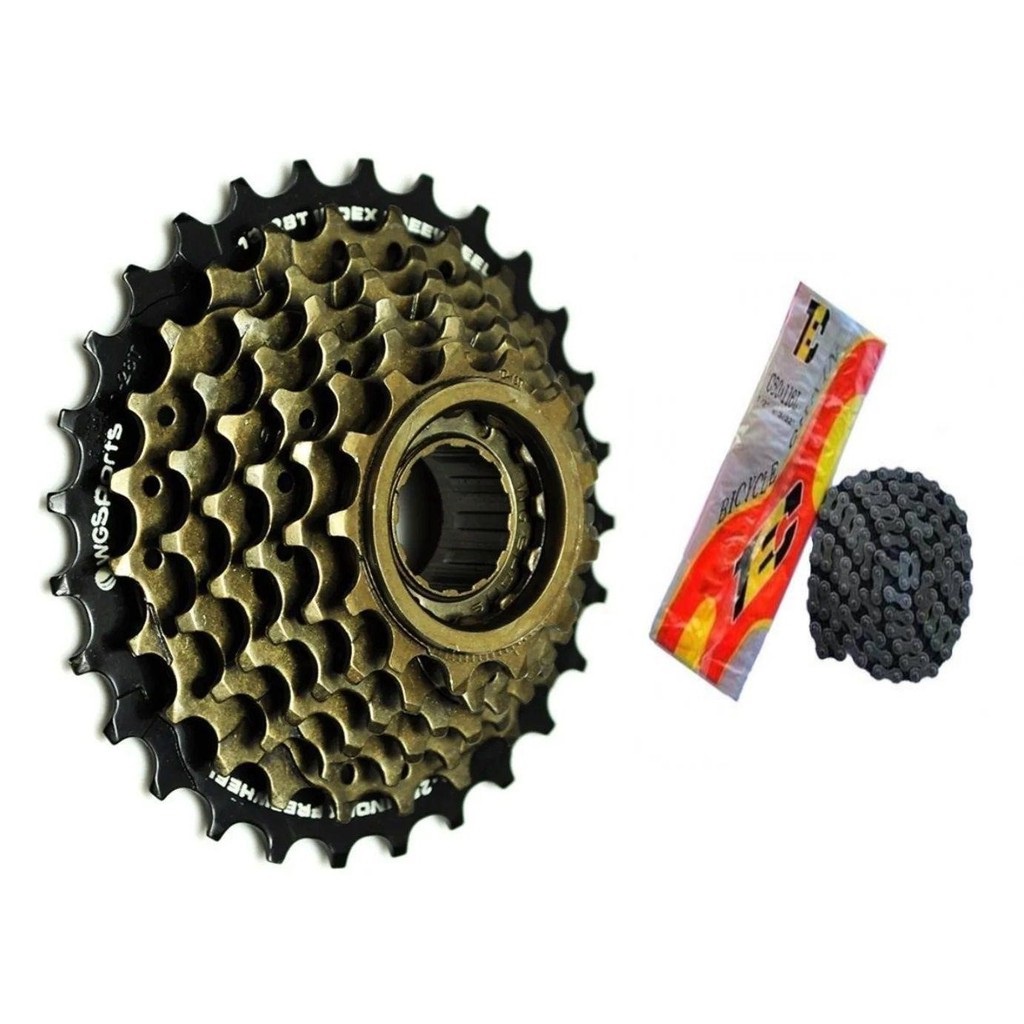 Catraca Roda Livre Bike Wg Sports Velocidades Indexada Corrente V