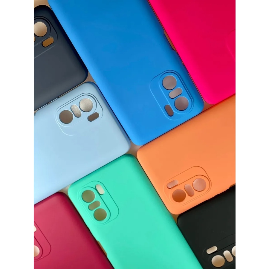 Capa Capinha Silicone Aveludada Para Xiaomi Redmi Poco F Varias Cores