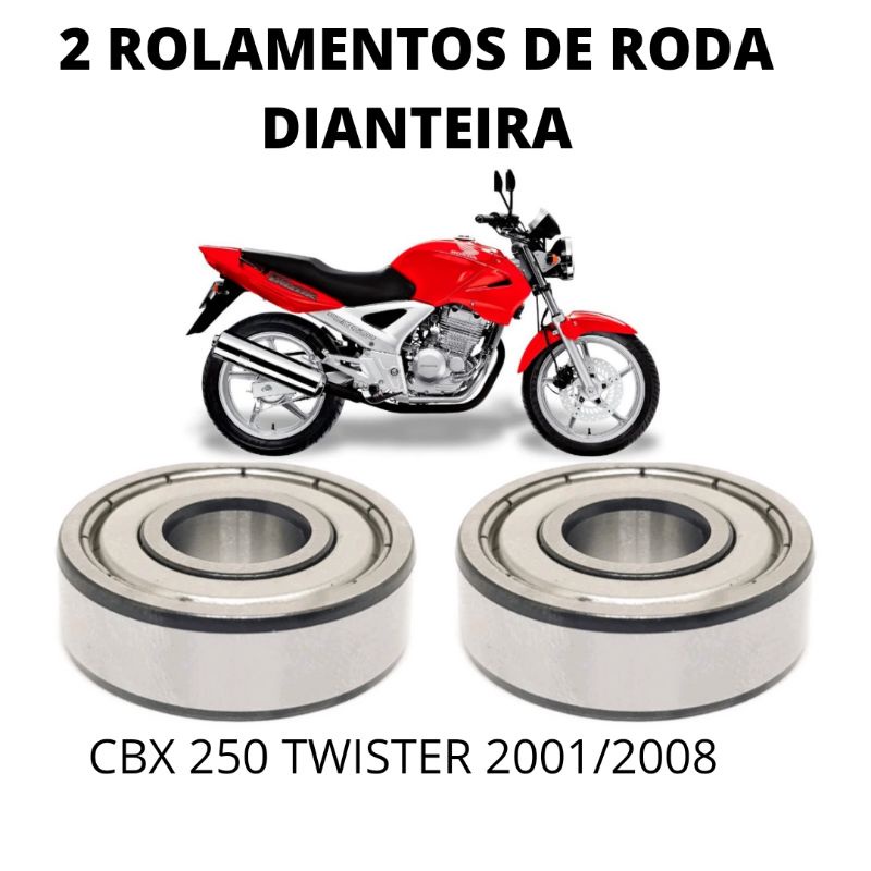 Kit Rolamentos Zz Roda Dianteira Cbx Twister Shopee Brasil