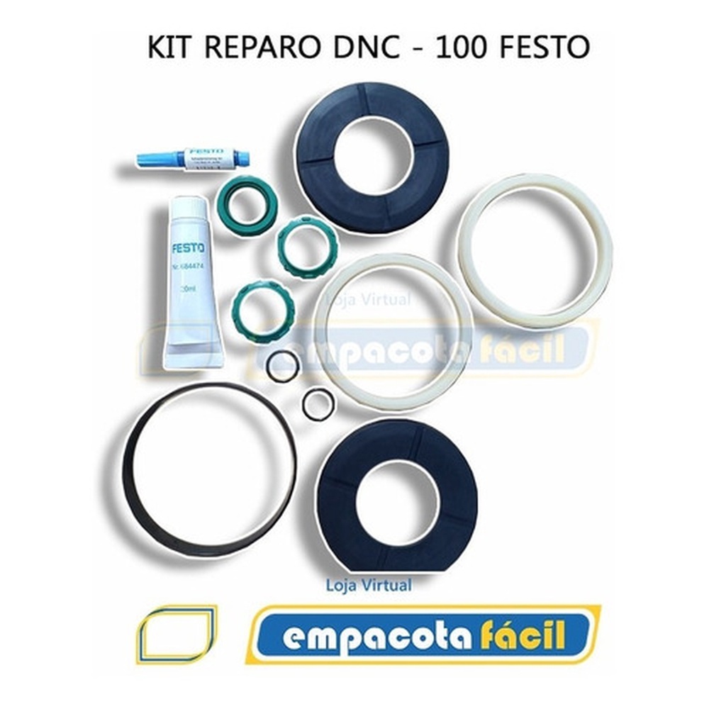 Kit De Reparo Para Cilindro Festo Dnc 100 Ppva 369200 Shopee Brasil