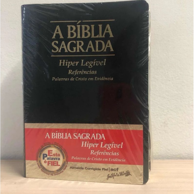 B Blia Sagrada Acf Trinitariana Letra Hiper Gigante Luxo Preta