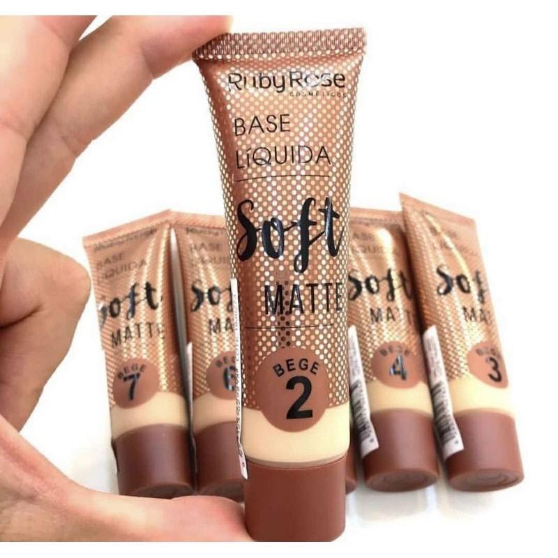 Base Liquida Soft Matte Bege Ruby Rose Hb Shopee Brasil