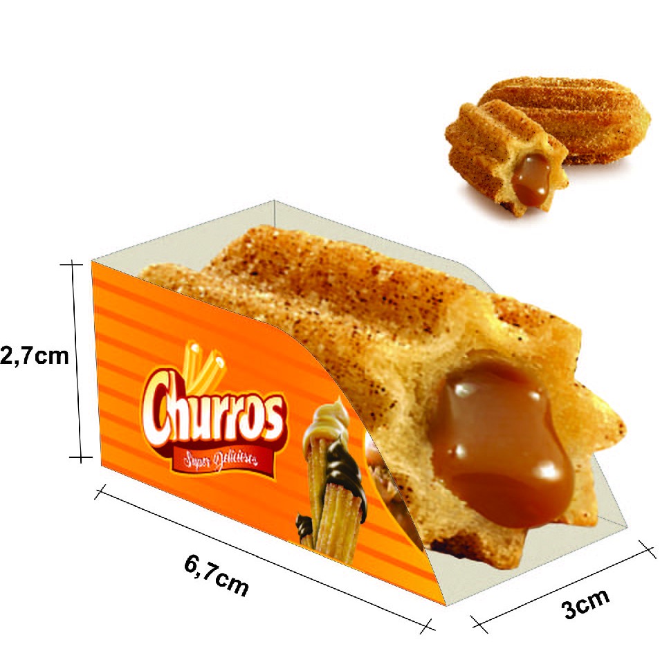 Caixa Embalagem Caixinhas Para Mini Churros Unidades Shopee