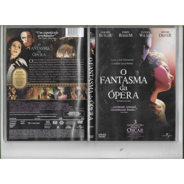 DVD O Fantasma da Ópera original e usado Shopee Brasil