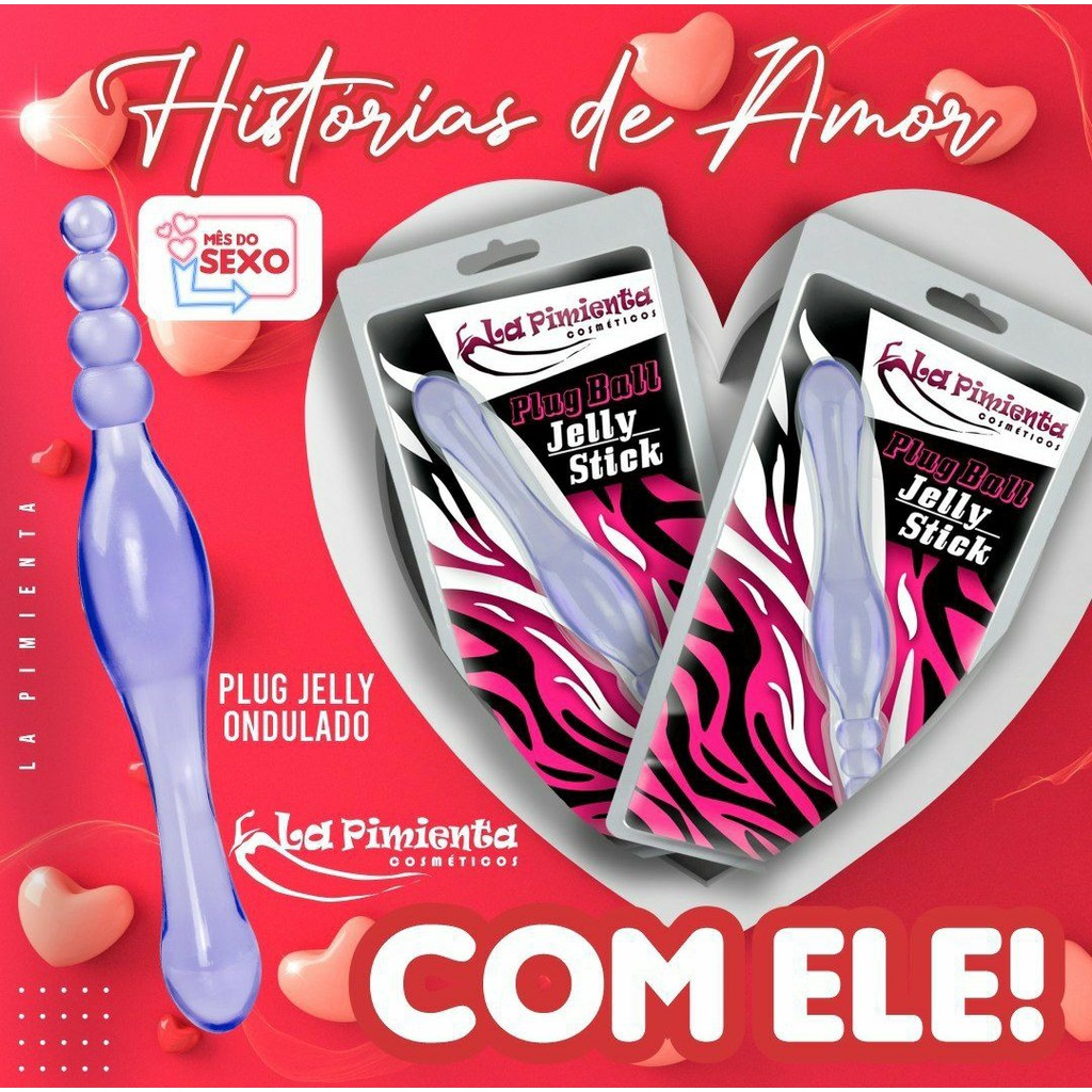 PLUG ANAL ONDULADO PROGRESSIVO JELLY STICK LA PIMIENTA Shopee Brasil
