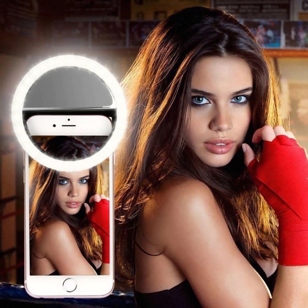 Anel De Led Luz Para Celular Selfie Ring Light Flash Blogueira Shopee