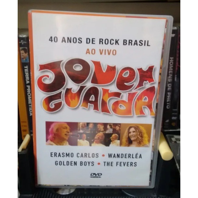 DVD JOVEM GUARDA 40 ANOS DE ROCK BRASIL AO VIVO DVD JOVENS TALENTOS