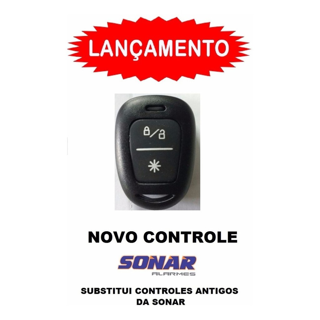 Controle Novo Alarme Sonar Pe As Shopee Brasil