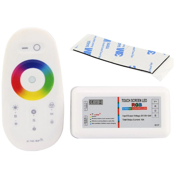 Controlador Rgb Fita Led Controle Sem Fio Touch V V Shopee Brasil