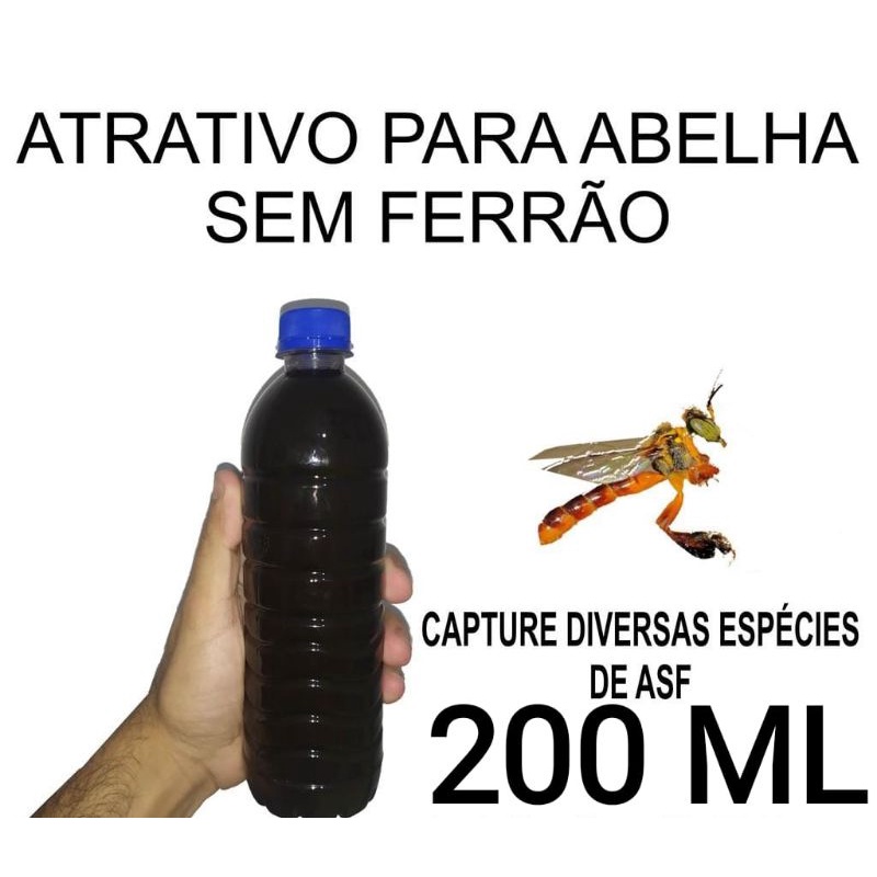 Atrativo Para Abelhas Sem Ferrao Abelhas Nativas Asf 200 Ml Shopee Brasil