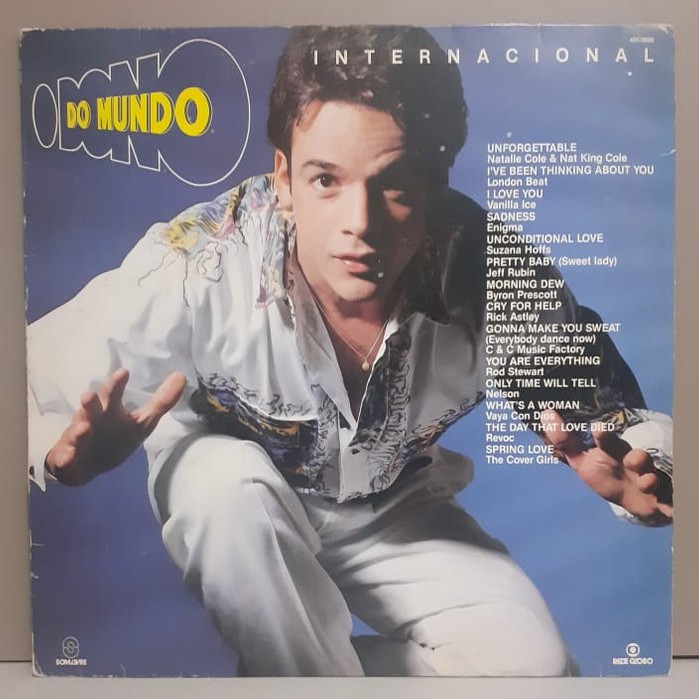 LP Vinil O Dono Do Mundo Trilha Internacional Da Novela 1991