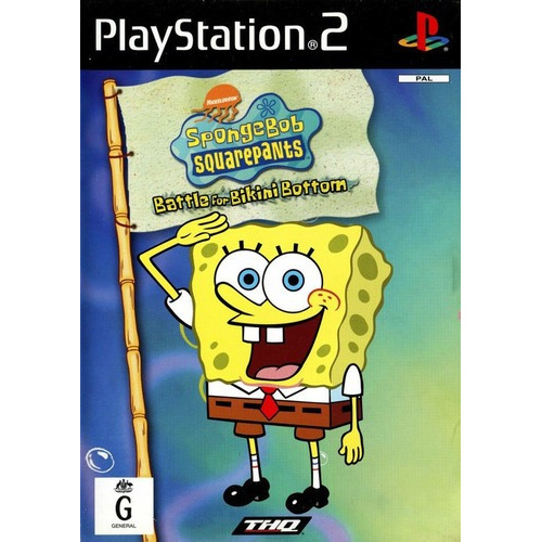 Spongebob Squarepants Battle For Bikini Bottom Ps2 Shopee Brasil