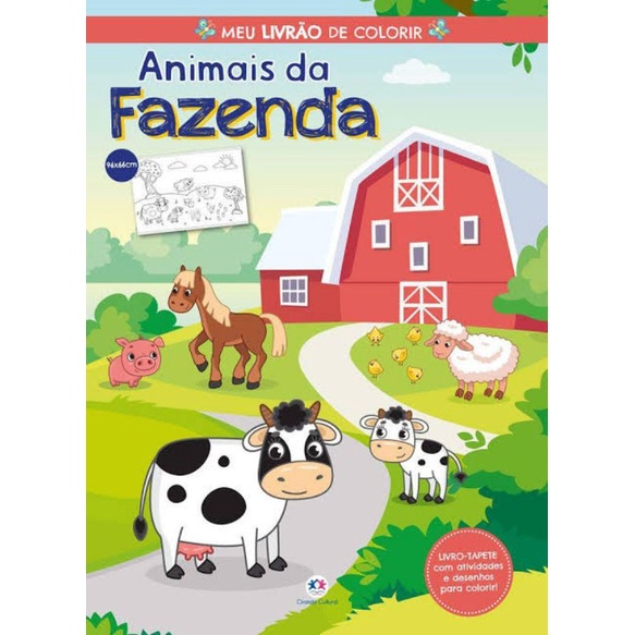 Livro De Colorir Animais Da Fazenda Shopee Brasil