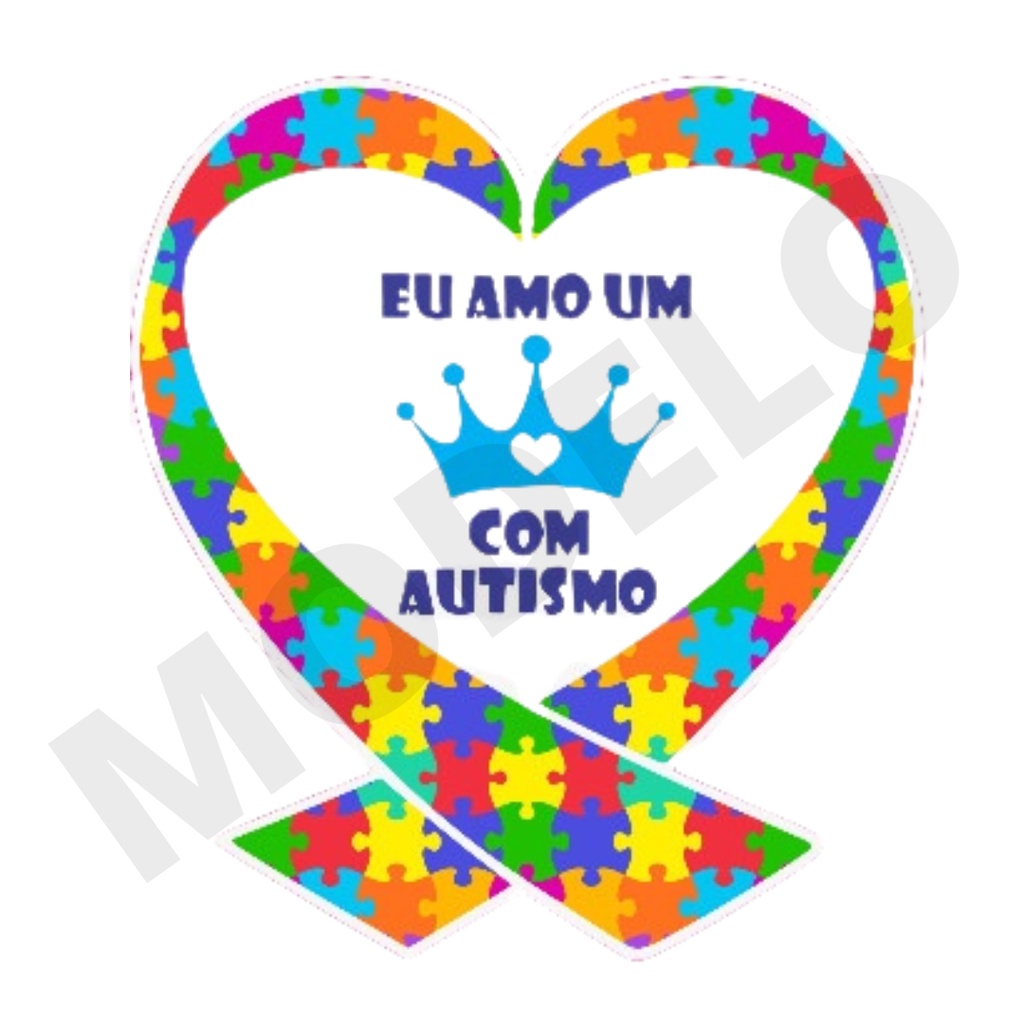 Adesivo Externo Eu Amo Um Pr Ncipe Princesa Autismo Shopee Brasil