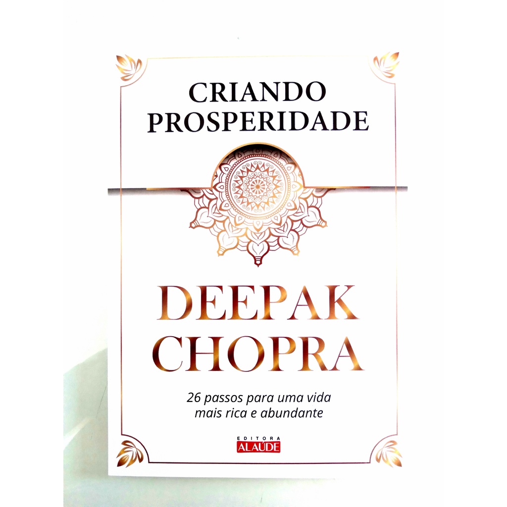 Livro Criando Prosperidade Deepak Chopra Shopee Brasil