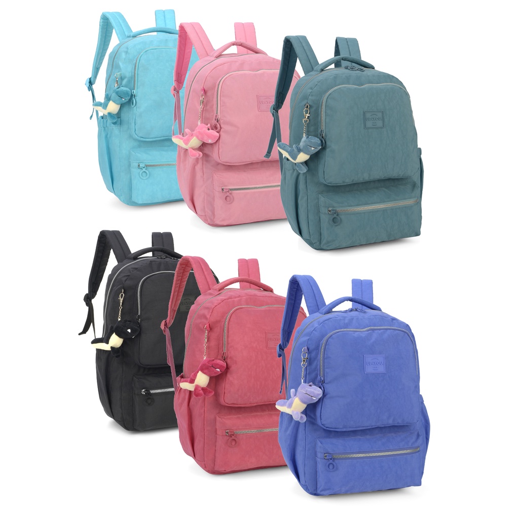 Mochila De Costas Juvenil Notebook Crinkle Up4you Shopee Brasil