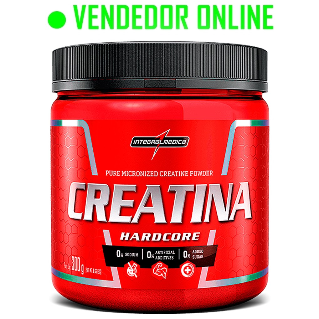 Creatina Hardcore 300g Integral Médica Micronizada Original