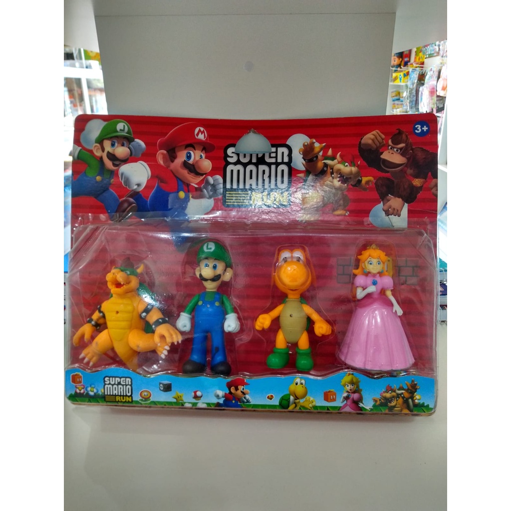 Brinquedo Bonecos Miniaturas Super Mario Shopee Brasil