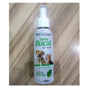 Kit Saúde Bucal Pet Pasta de Dente Creme Dental Spray Bucal Menta Pet