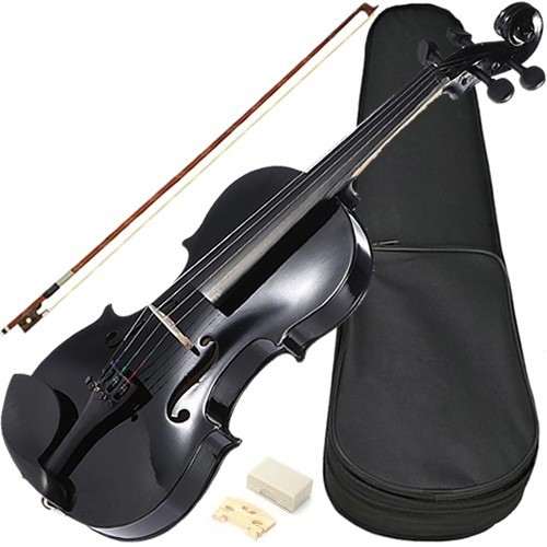 Violino 4 4 Preto Estojo Arco Breu Frete Grátis Shopee Brasil